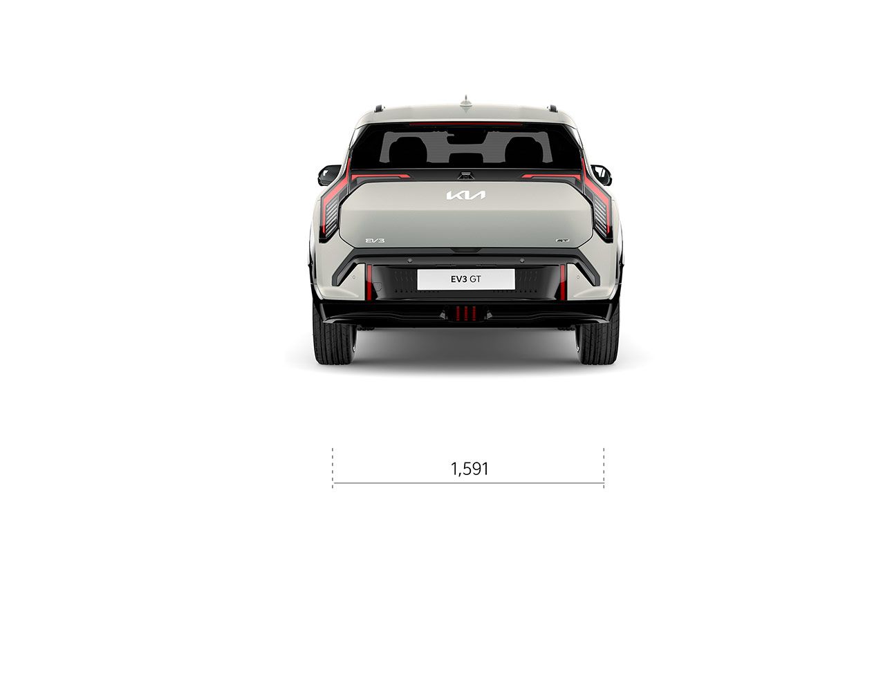 Kia EV3 Dimensions rear view